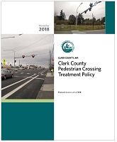 ​Cover of Clark County Pedestrian Crossing Treatment Policy.​