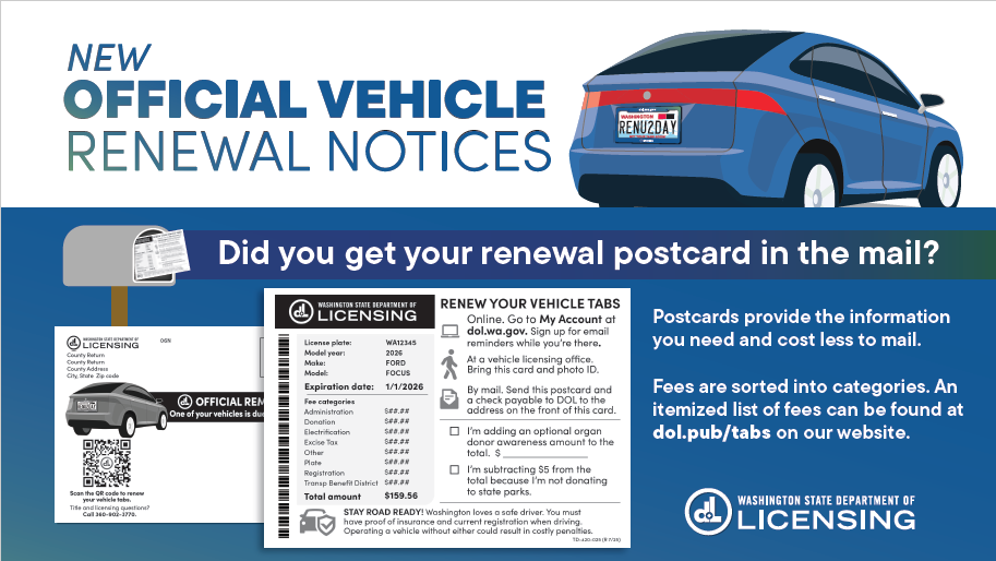 New Official Vehicle Renewal Notices New Official Vehicle Renewal Notices