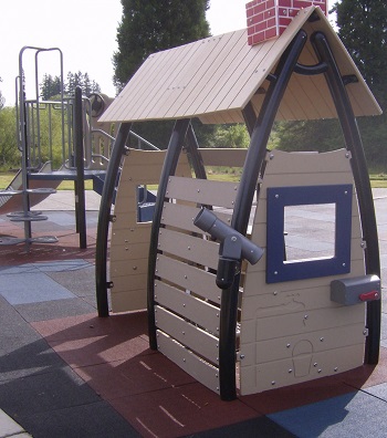 Play structure at Douglas Carter Fisher Neighborhood Park. 