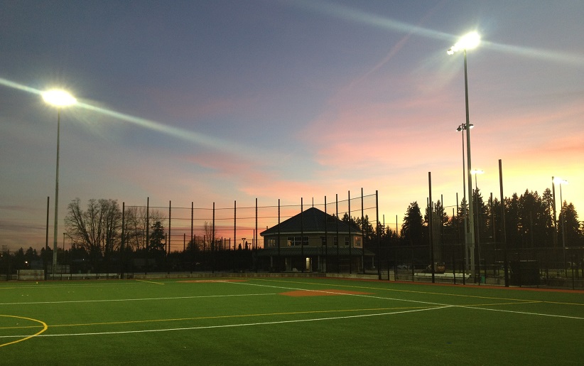 Twilight at Luke Jensen Sports Park, which opened in 2012.