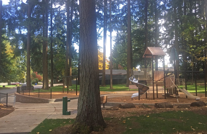 Tower Crest Neighborhood Park, following construction completion in October 2017.