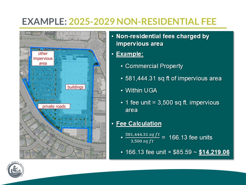 Clean Water Fee - Non residential Clean Water Fee - Non residential
