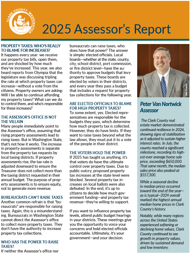 2023 Assessor's Report first page 2023 Assessor's Report first page